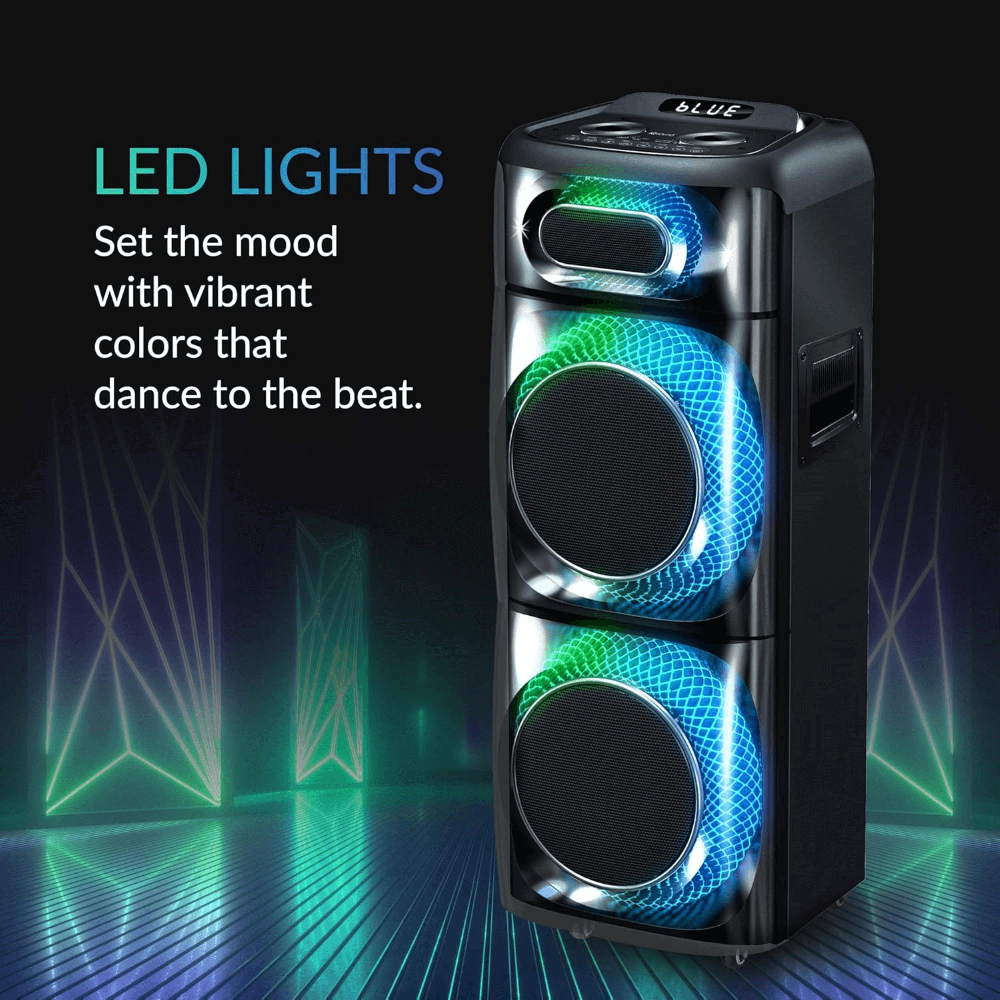 IQ Sound TorusFLEX 2x10-Inch Portable Bluetooth DJ Speaker Jupiter Gear Home