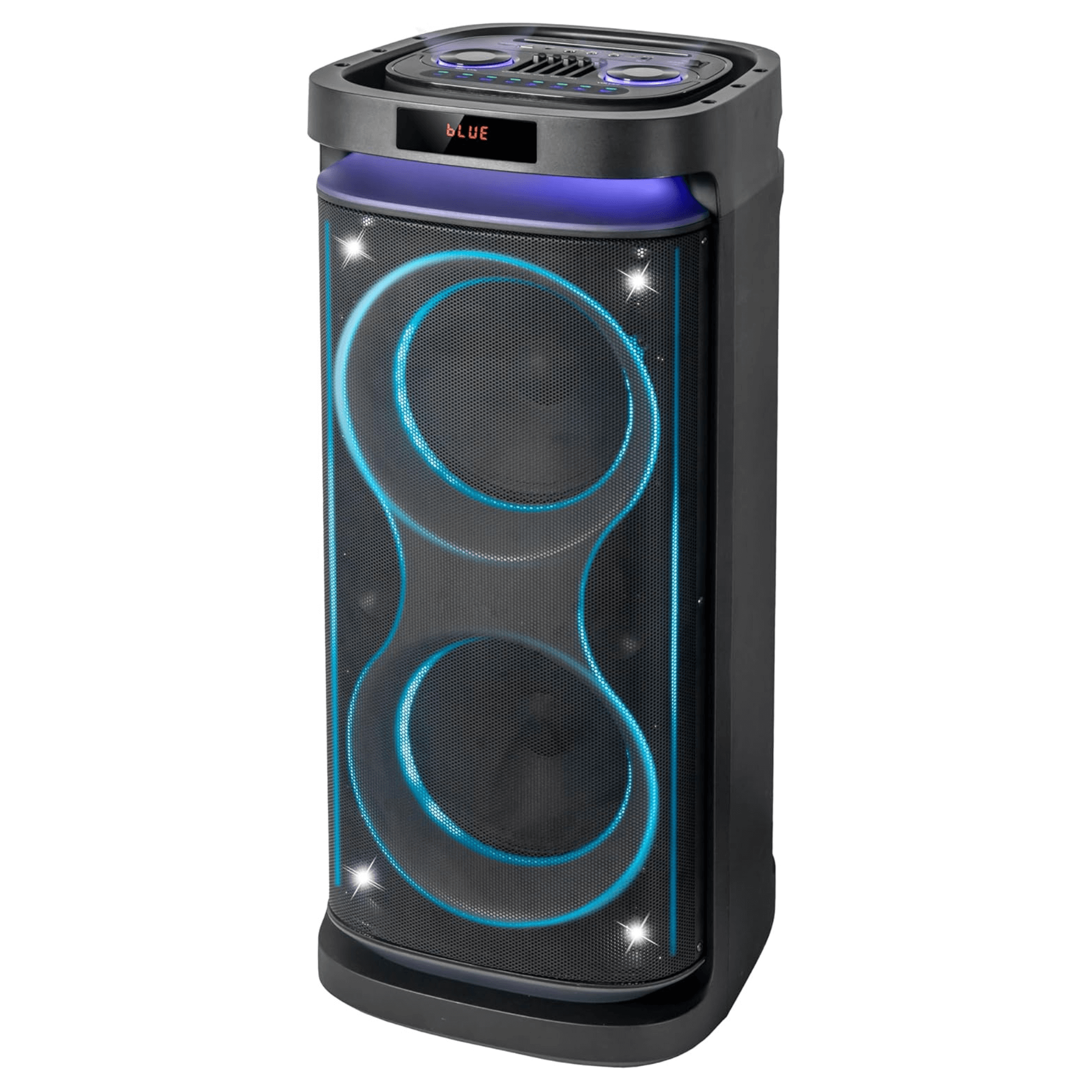 IQ Sound 2x10-Inch Portable Bluetooth DJ Speaker Jupiter Gear Home