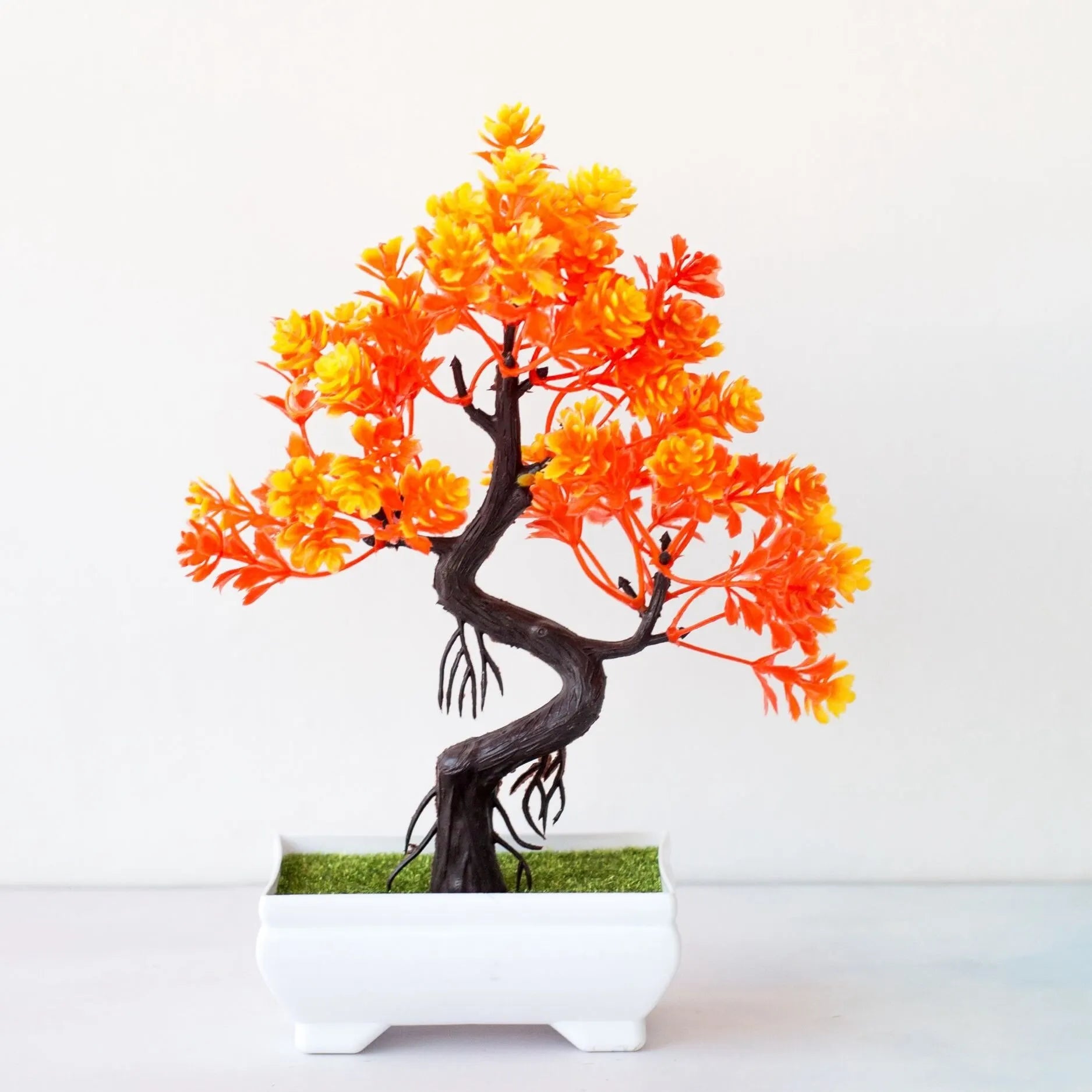 Garden Arrangement Ornaments Plastic Plants Bonsai Small Tree Pot Fake Plant Potted Flower Home Room Table Decoration Taj Home Store