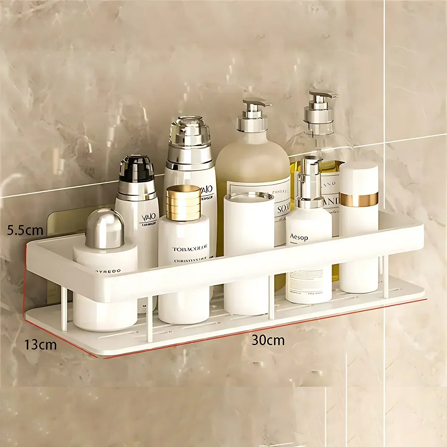 Bathroom Shelf Kitchen Storage Organizer Aluminum Alloy Shampoo Rack Shower Shelf Bathroom Accessories No Drill Shelf Taj Home Store