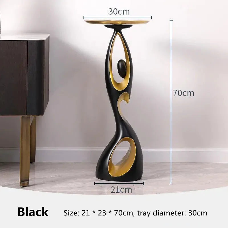 Creative Home Decor Art Abstract Sofa Side Table Light Luxury Living Room Porch Decoration Corner Table Designer Furniture Taj Home Store