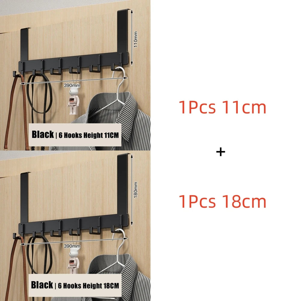 New Aluminum Alloy Door Hook Clothes Coat Hat Towel Hanger Holder Home Bathroom Organizer Rack Kitchen Storage Hooks Taj Home Store