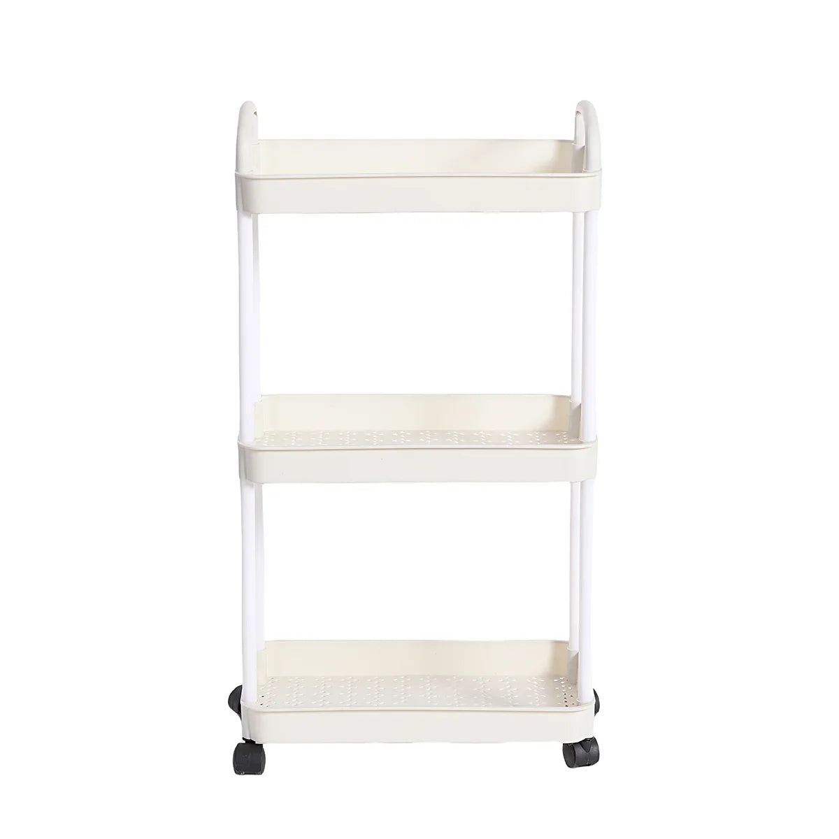 Household Multi-layer Small Cart Storage Rack Floor To Floor Kitchen Bedroom Bathroom Storage Rack Storage Rack With Wheels Taj Home Store