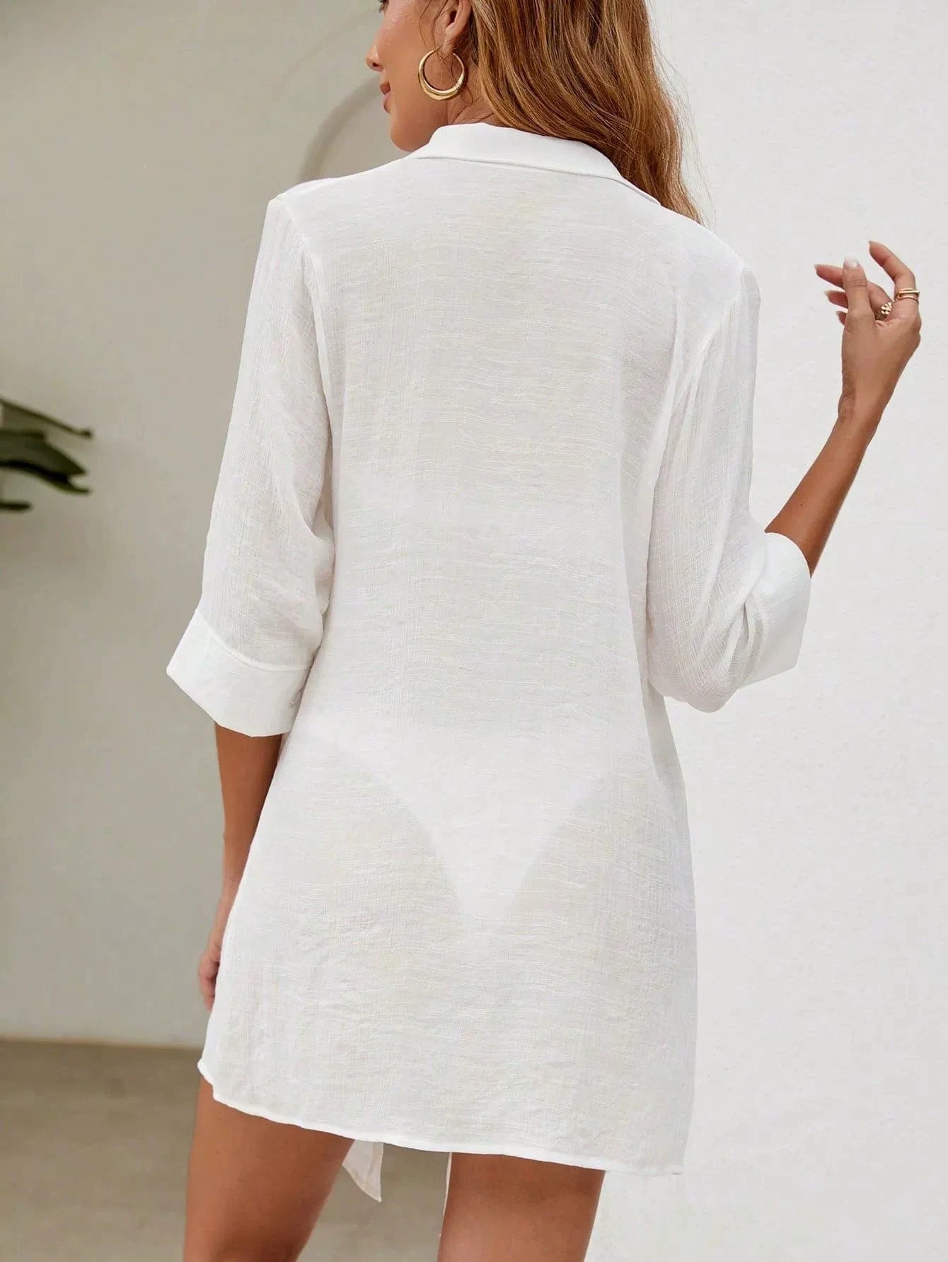 Beach Cover Ups Women Long Sleeve 2026 Summer Jacket Chiffon Sun Protection Coat Swimsuit Swimwear Bathers Bathing Swim Suit Taj Home Store