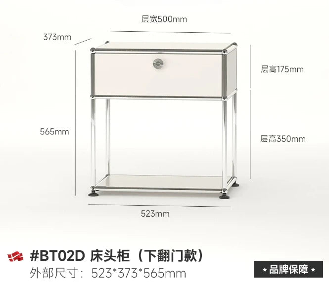 Bedside Table Milk White Bedroom Modern Minimalist Living Room Side Cabinet Storage Cabinet Taj Home Store