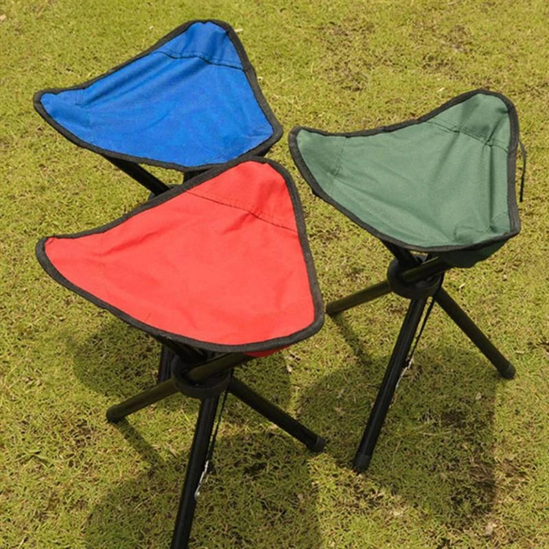 Outdoor Small Folding Triangular Stool Fishing Chairs Camping Multifunction Benches Foldable Stools Household Daily Park chairs Taj Home Store