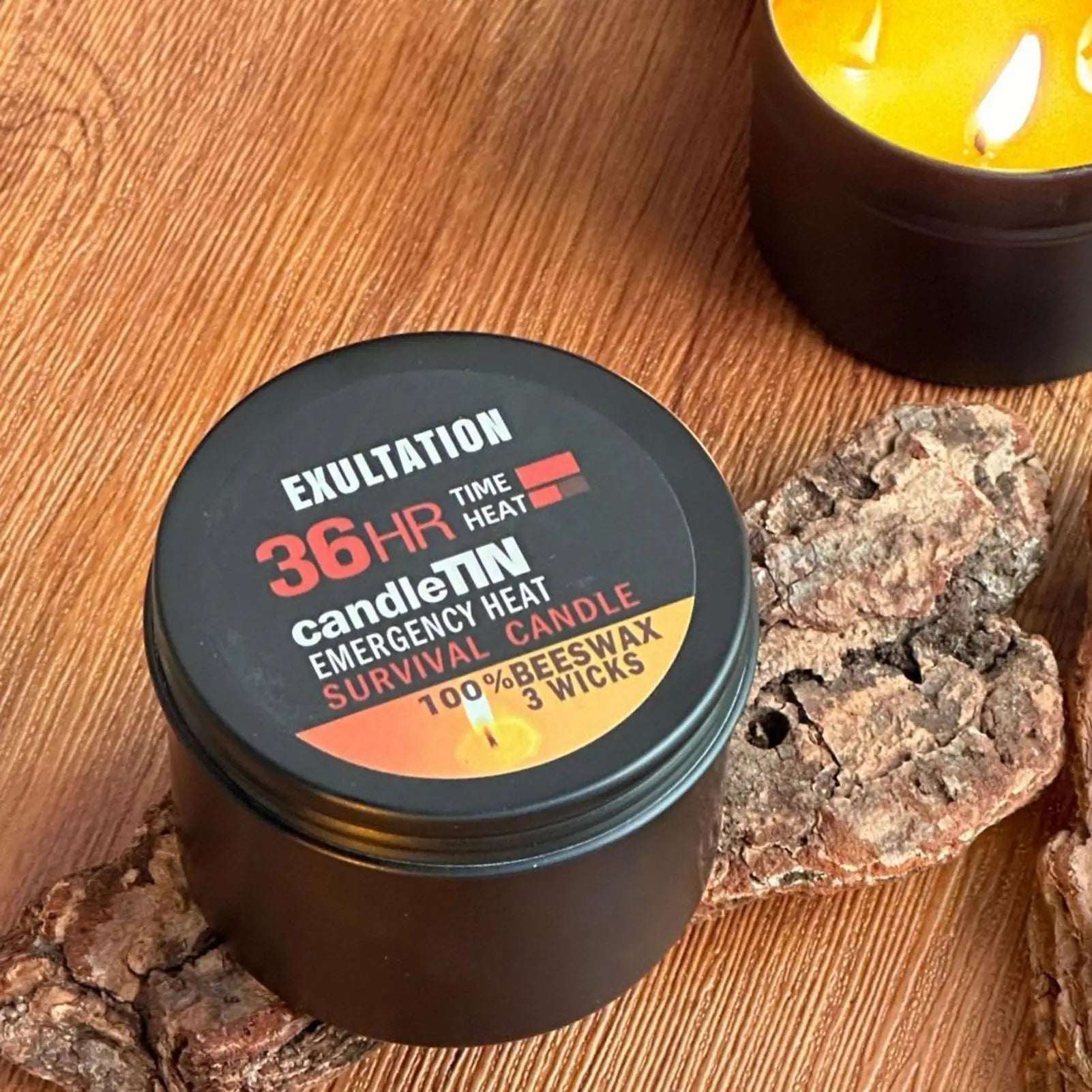 Power Outage Candles Unscented Candles with Jar 36 Hours Long Burning 3-Wick Lamp for Home Outdoor Activities Survival Fishing Taj Home Store