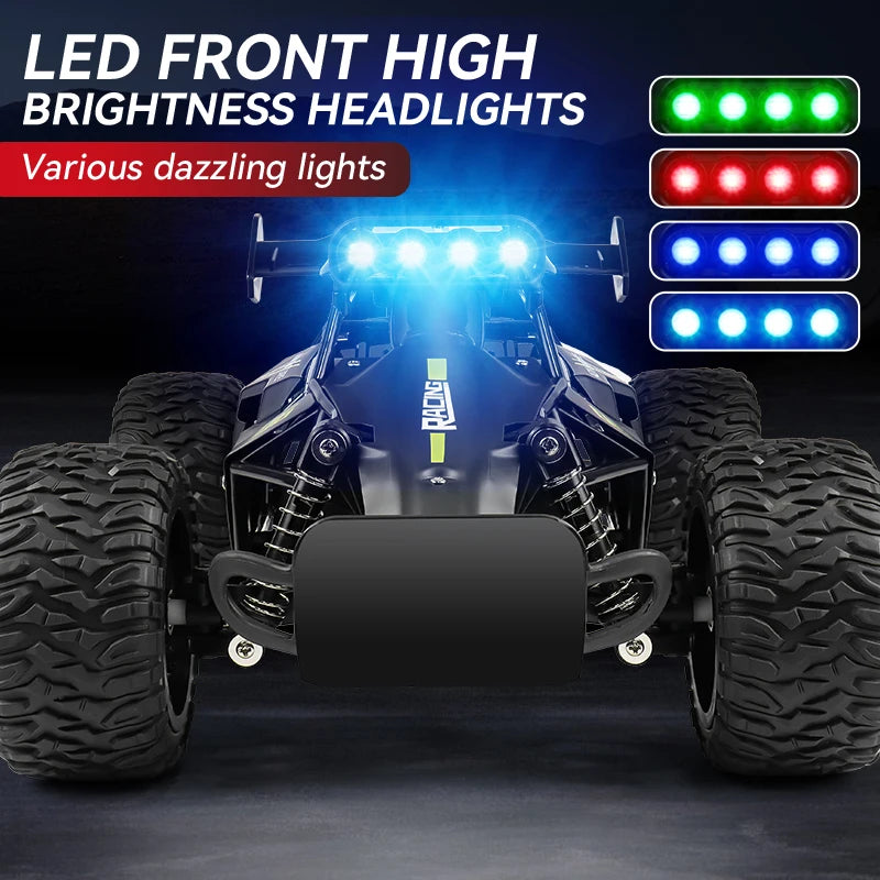 ZWN 1:12 1:16 20KM/H RC Car With LED Lights 2.4G Alloy Off-Road High Speed Vehicle Remote Control Cars Toys for Children Gifts Taj Home Store