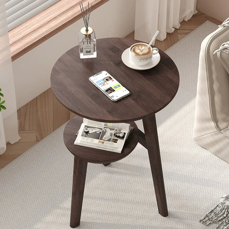 Modern Bedside Cabinets Coffee Table Solid Wood Side Table Movable Living Room Small Coffee Table Home Furniture New Taj Home Store