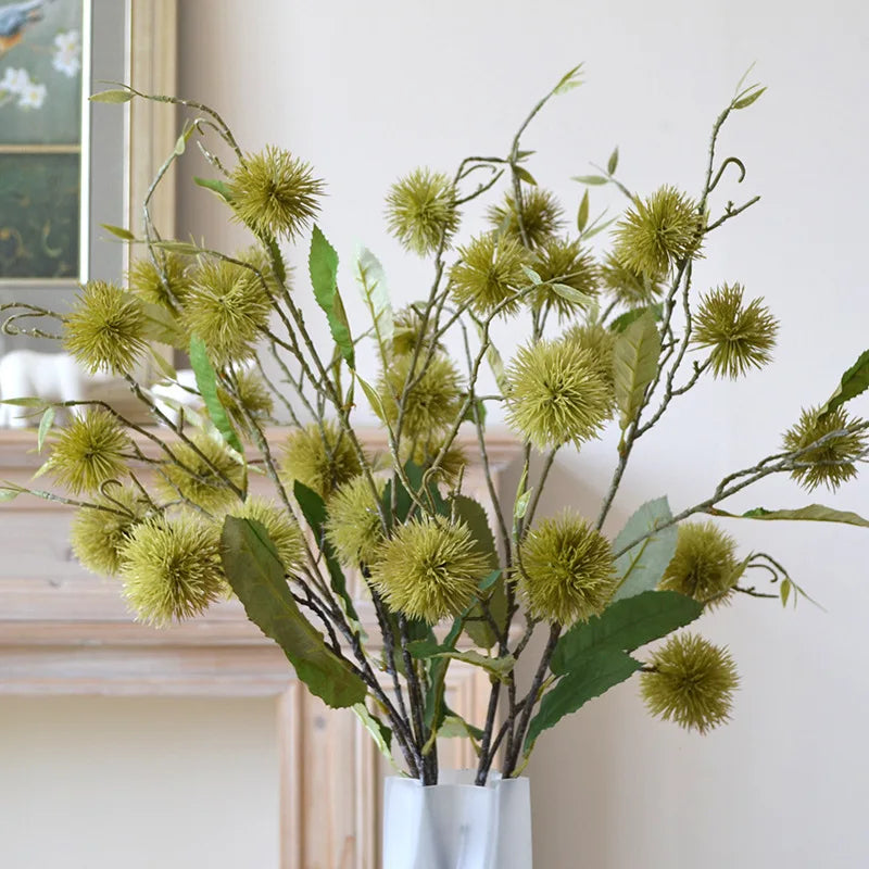 Artificial Plants Dandelion Bouquet Vases for Home Decor Wedding Decorative Fake Flowers Needlework Ornamental Flowerpot Taj Home Store