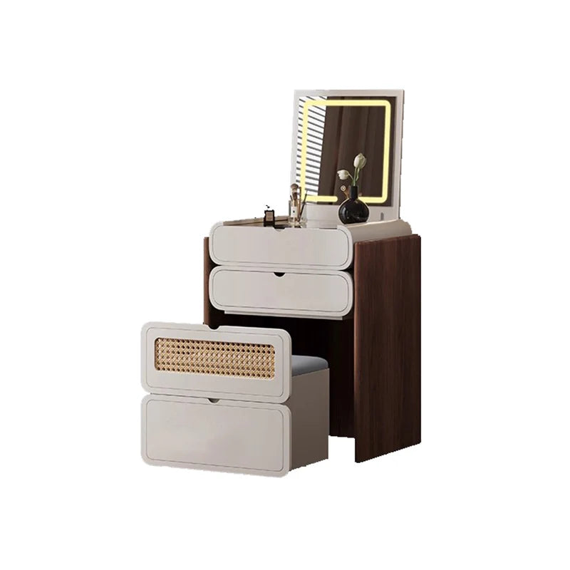 Dressing Table Bedroom Minimalist Design New Mini Bedside Table Storage Elegant Stylish Coiffeuse Maquillage Meuble Furniture Taj Home Store