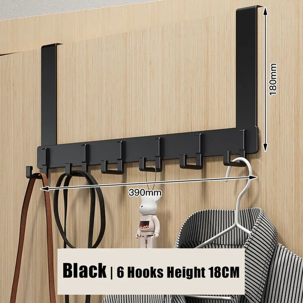 New Aluminum Alloy Door Hook Clothes Coat Hat Towel Hanger Holder Home Bathroom Organizer Rack Kitchen Storage Hooks Taj Home Store