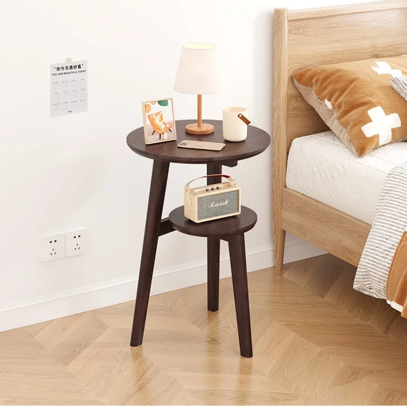 Modern Bedside Cabinets Coffee Table Solid Wood Side Table Movable Living Room Small Coffee Table Home Furniture New Taj Home Store