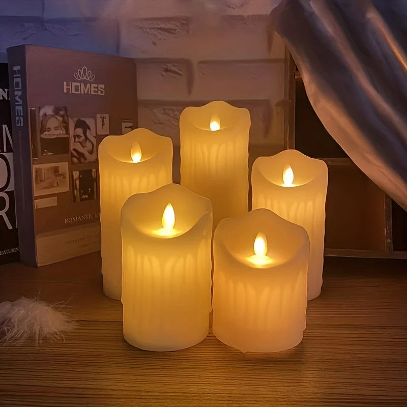 Flameless LED Candles with Remote Control and Timer Battery Operated Flickering Candle for Home Party Wedding Christmas Decor Taj Home Store