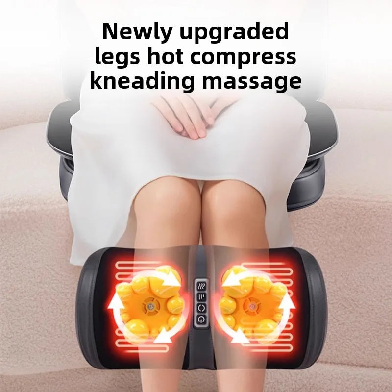 Shiatsu Neck Back Massager with Heat, 2D ro 3D Kneading Massage Chair Pad, Adjustable Compression Seat Massager for Full Body Taj Home Store