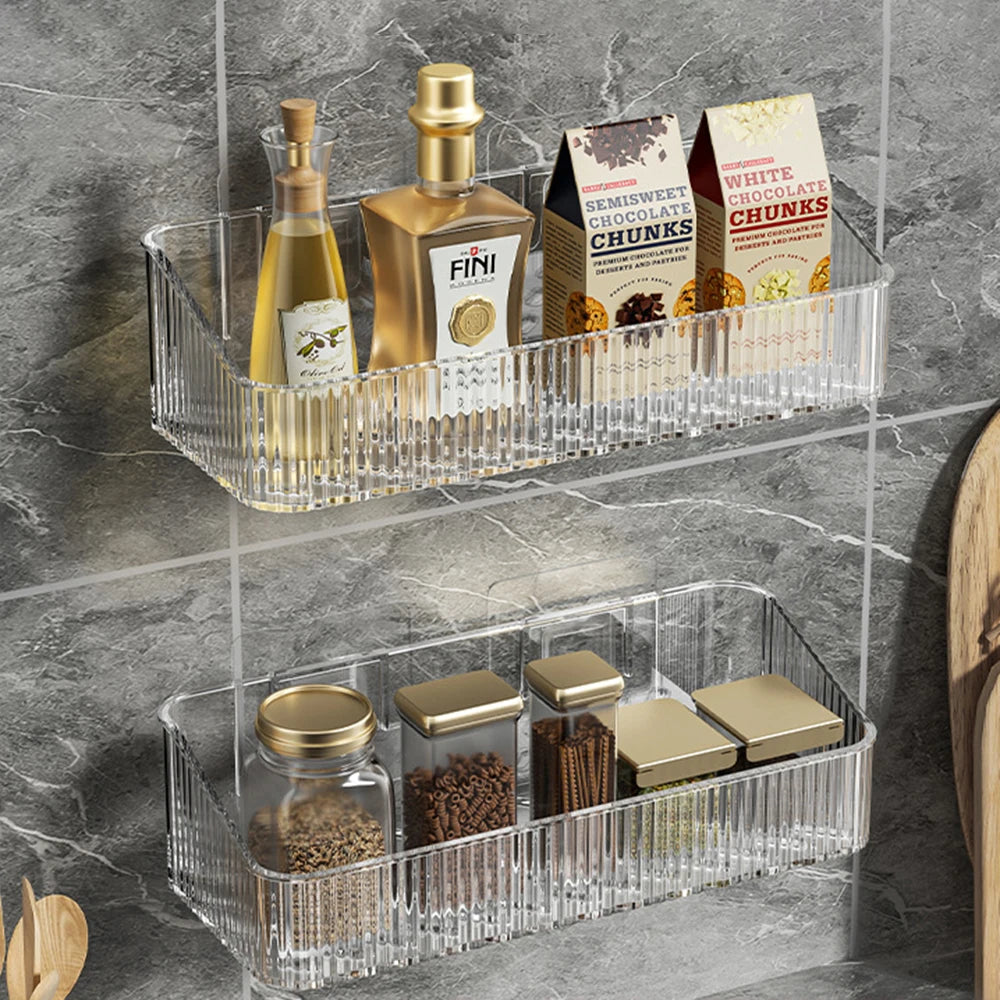 Bathroom Storage Rack Wall Mounted Toilet Washroom Washroom Washbasin Wall Organizing Storage Basket Taj Home Store