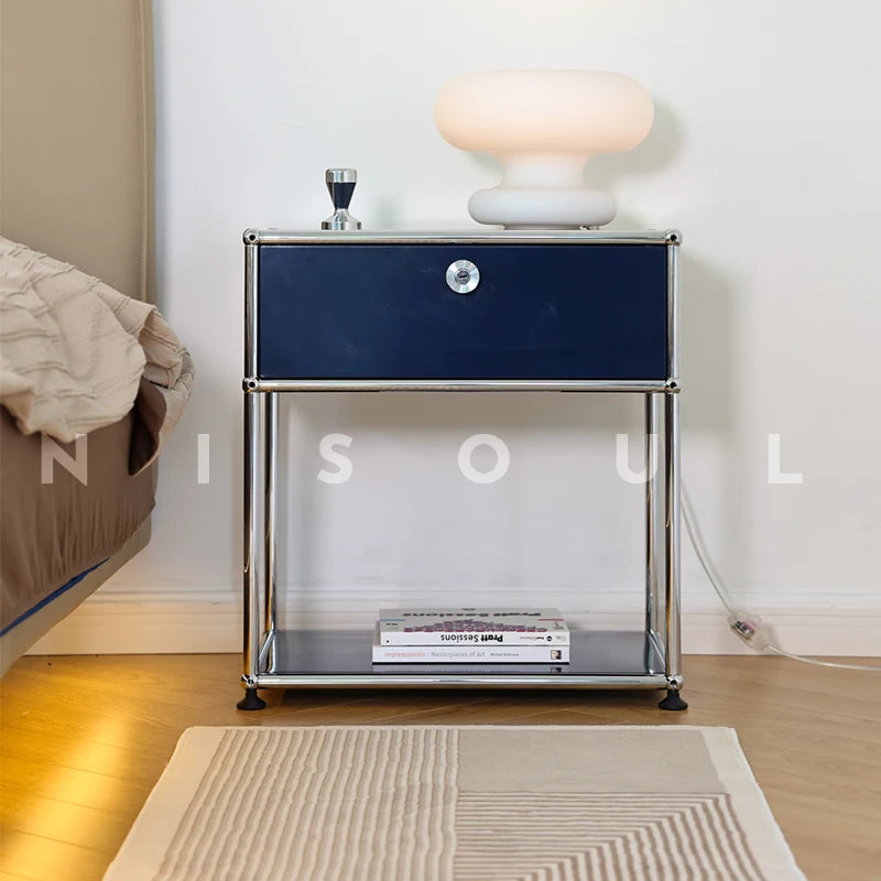 Bedside Table Milk White Bedroom Modern Minimalist Living Room Side Cabinet Storage Cabinet Taj Home Store