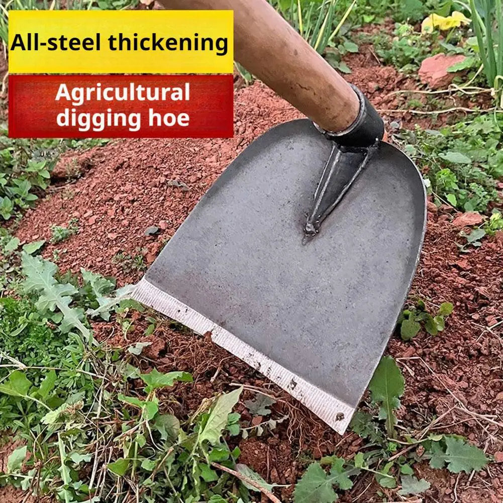 Garden Hoe Household Outdoor Farming Tools Forging Weeding Hoe for Digging Soil Planting Vegetables Flowers Taj Home Store