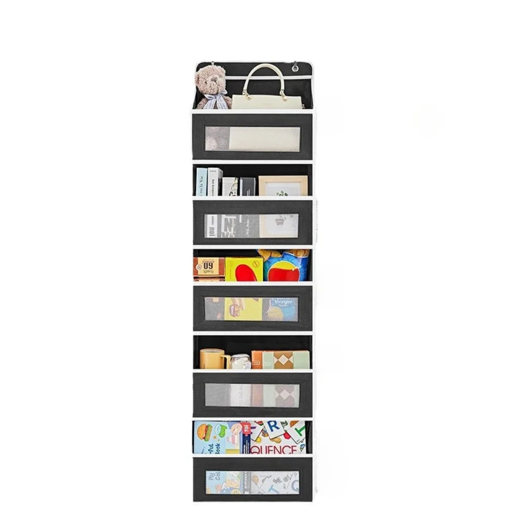 5-Shelf Hanging Storage Organizer - Behind Door, Anti-Tilt, 5 Large Capacity Pockets, Suitable for Bedroom, Bathroom Taj Home Store