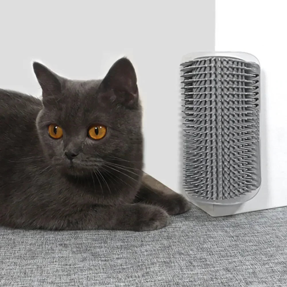 Pet Cats Corner Brush Tree Massager Comb Accessories Sandbox for Cats Tower Scratcher Scratching Post Scrapers Stuff Supplies Taj Home Store