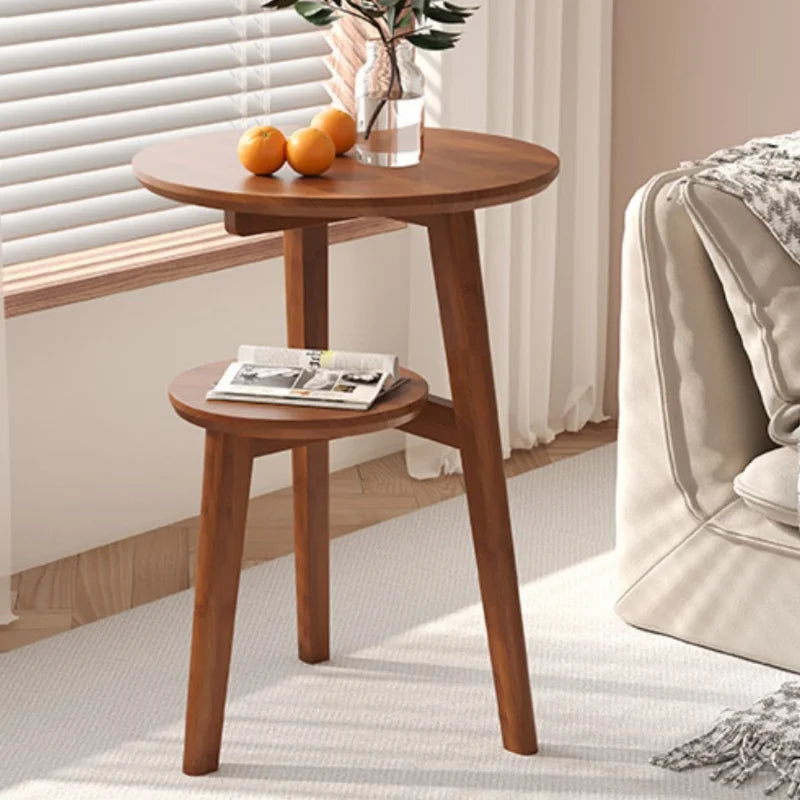 Modern Bedside Cabinets Coffee Table Solid Wood Side Table Movable Living Room Small Coffee Table Home Furniture New Taj Home Store