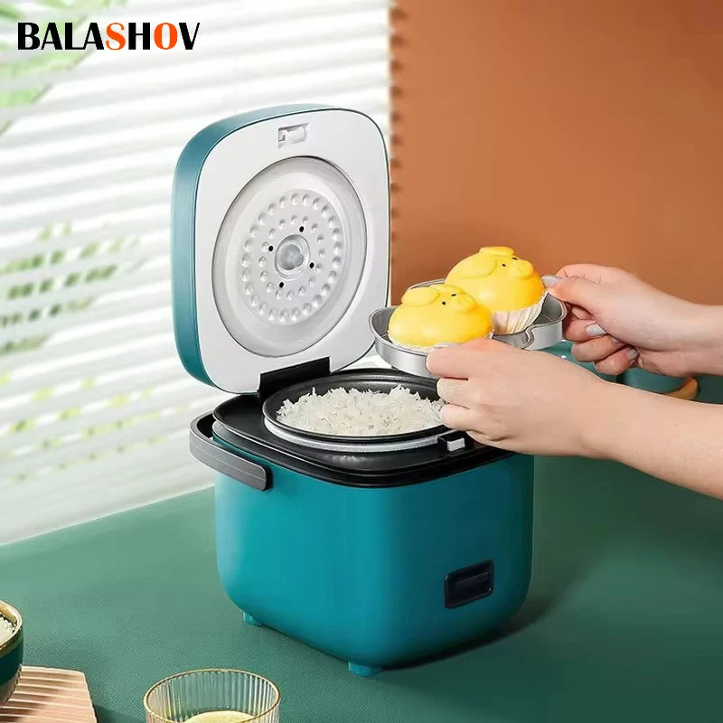 Mini Rice Cooker Automatic Household Kitchen Electric Cooking machine 1-2 People Food Warmer Steamer 1.2L Small Rice Cooker Taj Home Store