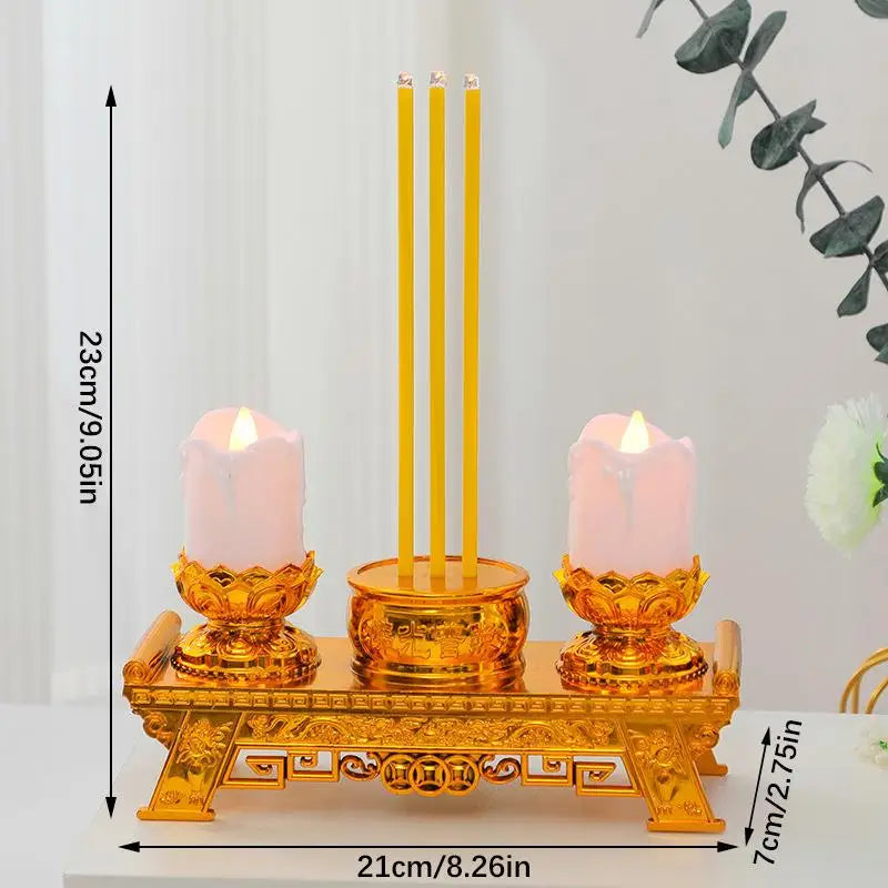 LED Candle Lights, Prayer Candles For Temples And Halls, Smokeless Swinging Wick Simulation Candles Taj Home Store