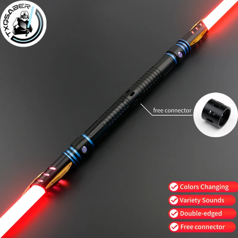 TXQSABER Heavy Dueling Lightsaber SNV4 Neo Pixel Bluetooth App Control Smooth Swing Metal Hilt Blaster Sword Kids Toys Taj Home Store