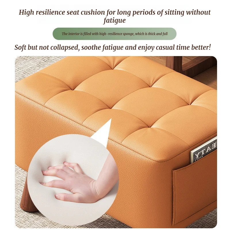 Home-use Small Stool, Living Room Minimalist Sofa Stool, Coffee Table Stool, Creative Leather Footstool, Square Stool, Small Taj Home Store