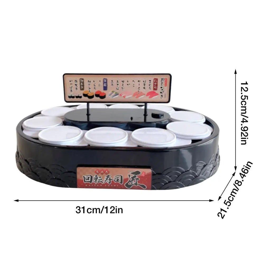 2-tier Automatic Rotating Cake Stand Sushi Dessert Cupcake Macaron Display Tray Wedding Birthday Party Supplies Cakes Turnables Taj Home Store