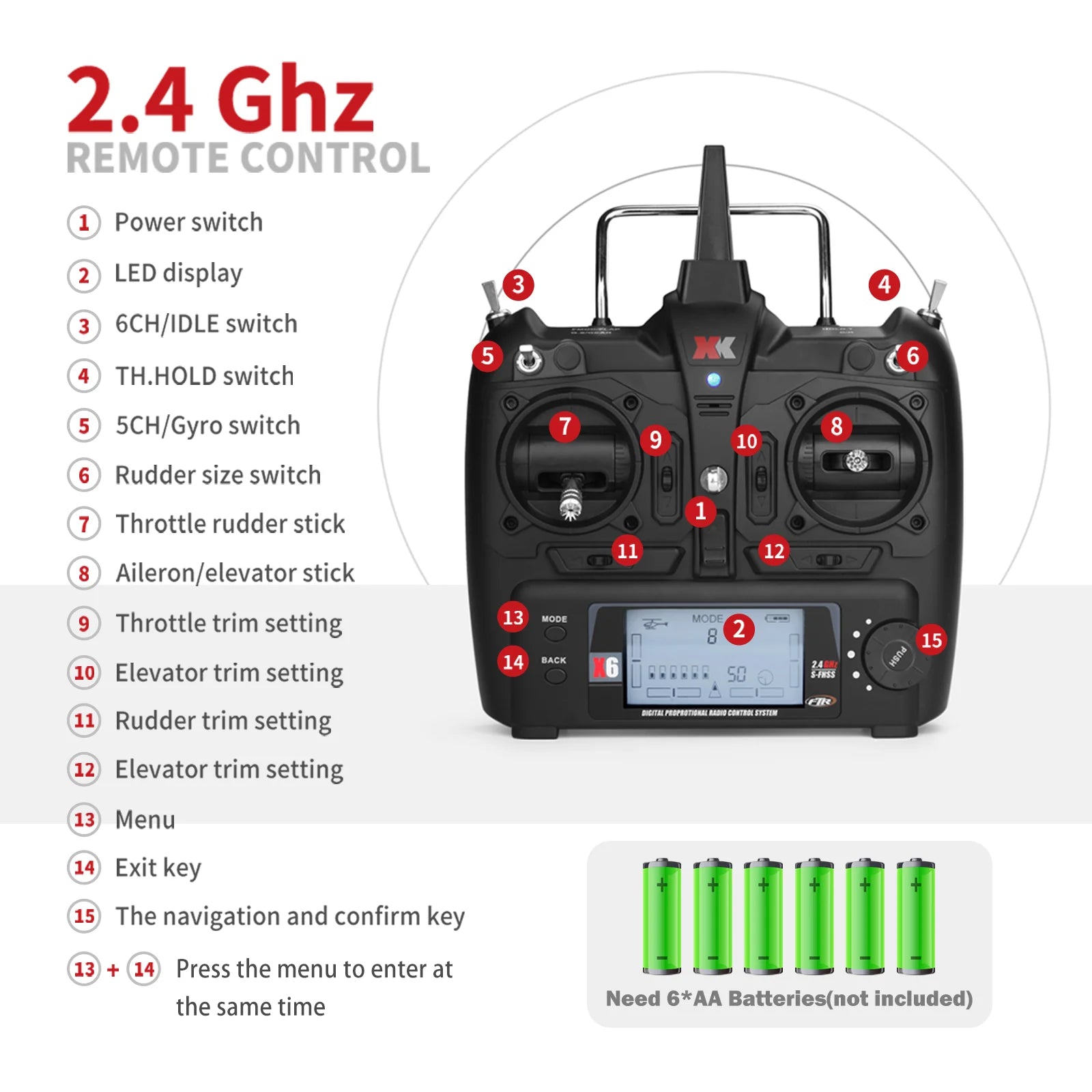 WLtoys K110S RC Helicopters for Adults,3D/6G Mode, 6 Channel Mini Remote control Helicopter,Brushless Motor, with 3 Batteries Taj Home Store