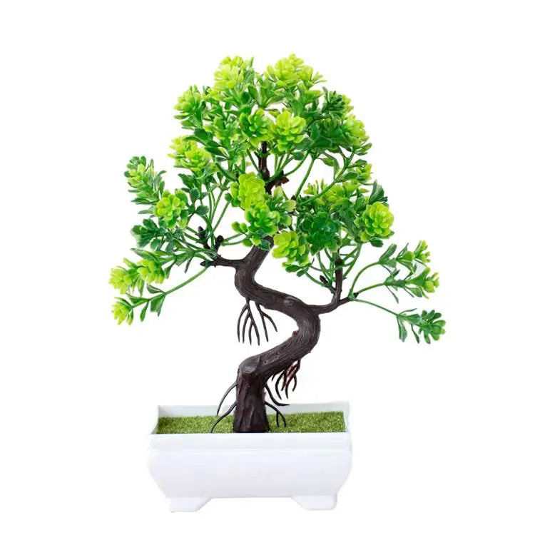 Garden Arrangement Ornaments Plastic Plants Bonsai Small Tree Pot Fake Plant Potted Flower Home Room Table Decoration Taj Home Store
