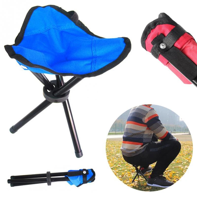 Outdoor Small Folding Triangular Stool Fishing Chairs Camping Multifunction Benches Foldable Stools Household Daily Park chairs Taj Home Store