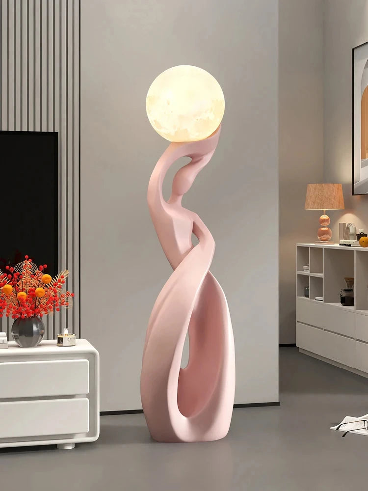 Home Decor Statue Abstract Art Ornaments Nordic Living Room Large Floor Luminous Sculpture Housewarming Gift Interior Figurines Taj Home Store