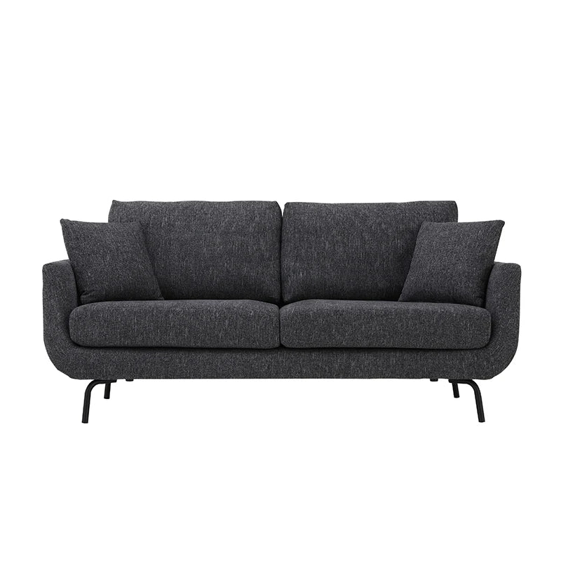 Furniture White Living Room 2 Seater Modern Nordic Scandinavian Upholstery Small Comfy High Quality Taj Home Store