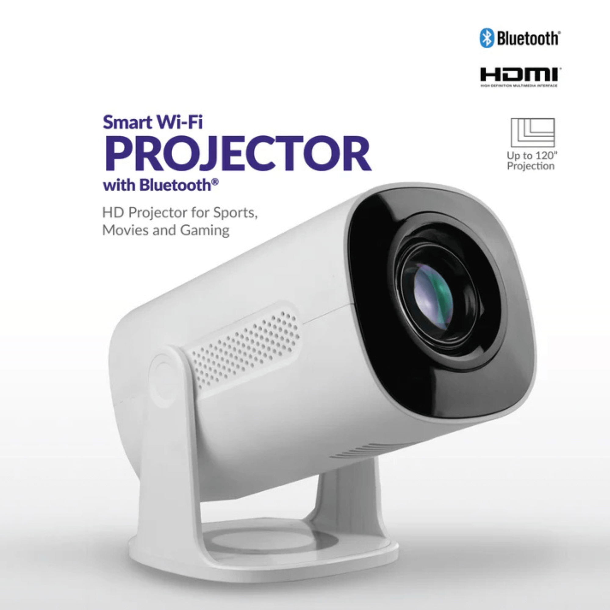 Supersonic Smart WiFi Streaming Projector with Bluetooth Jupiter Gear Home