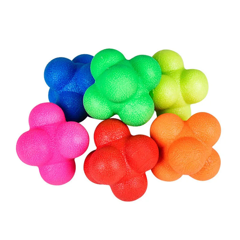 Rubber Bounce Reaction Balls for Hand Eye Coordination Speed Reflex Training Sensory Indoor Oudtoor Sports Exercise Kid Adults Taj Home Store