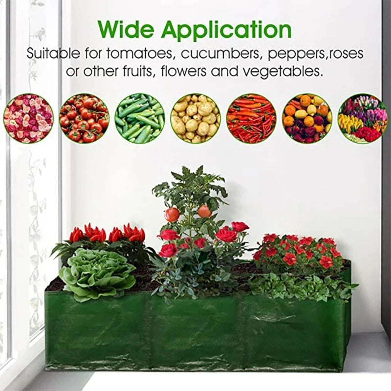 4/6/8 Grids Grow Bag Plant Garden Planter Vegetable Flower Nursery Pot Flowerpot Round Cultivation Growth Container Outdoor Taj Home Store