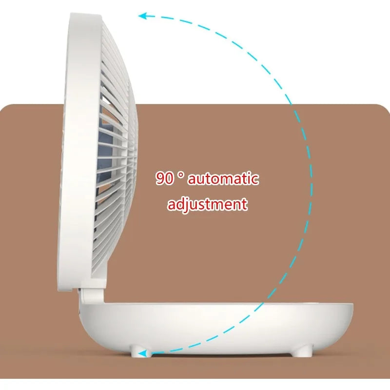 Fans, Portable Deformable Fan USB Rechargeable Quiet Pocket Cooling for Office Outdoor Home Travel Folding Small Hand Fan Taj Home Store