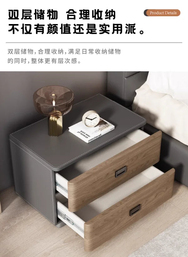 Bedroom Storage Bedside Table Italian Style Space Saving Bedside Tables Aesthetic Modern Mesitas De Noche Home Furniture Taj Home Store