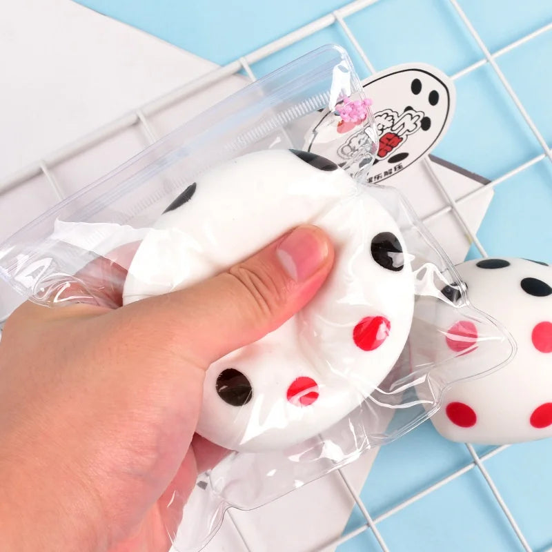 2.56" Squishies Dice Kawaii Soft Slow Rising Large 6-Sided Dice with Dots Stress Relief Kids Toys Collection Decorative Props Taj Home Store