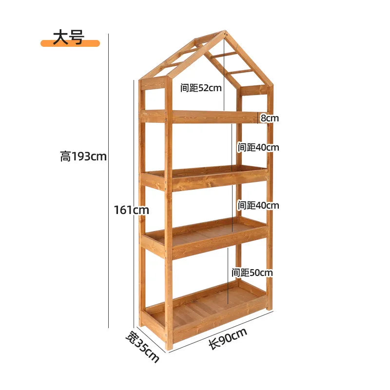 Garden Black Plant Stands Wooden Pots Shelf Patio Plant Stands Flower Outside Giardino Arredamento Esterno Terrace Furniture Taj Home Store