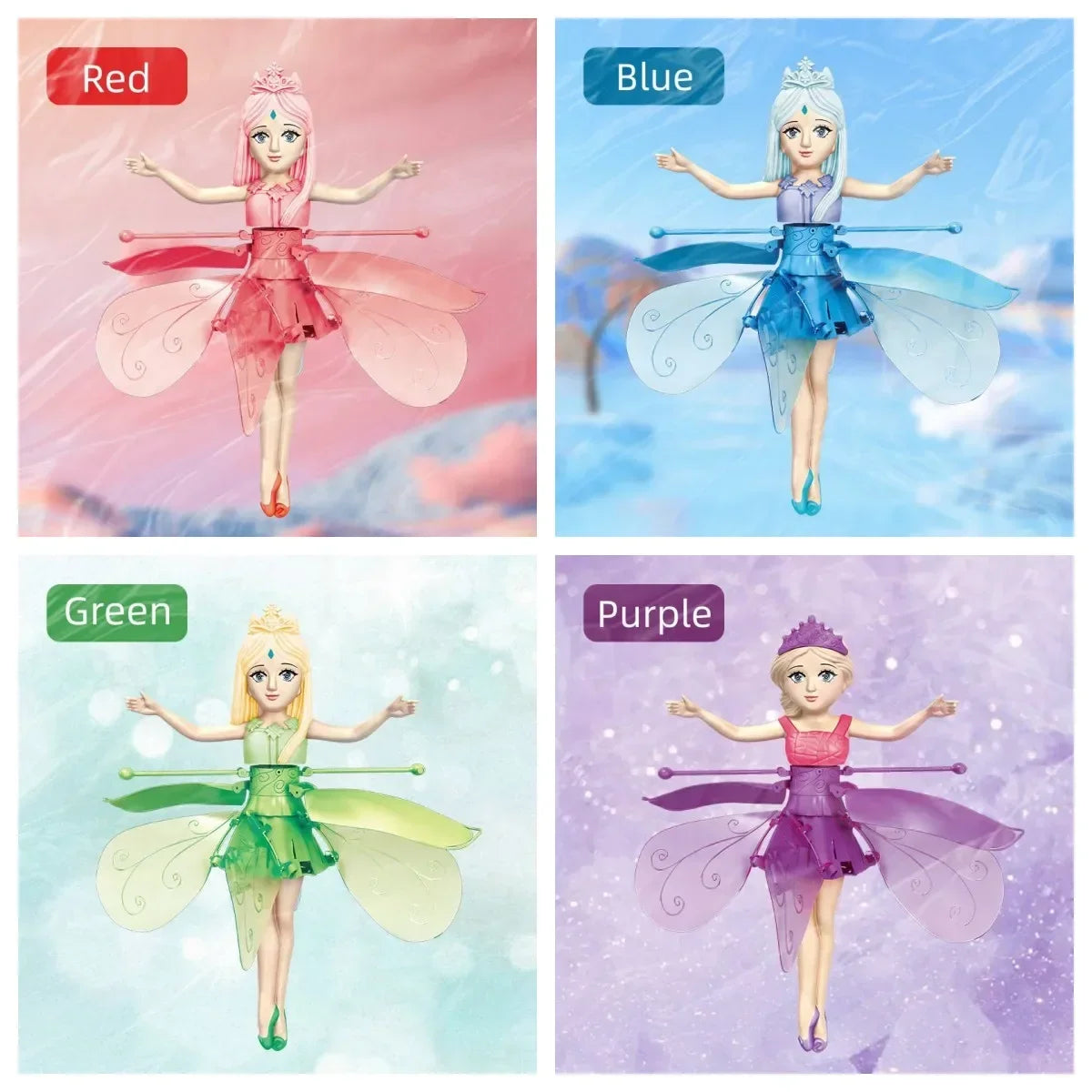 Flying Doll Dancing Simulation Helicopter Gesture Induction Machine Rotating Flying Toy Luminous Children&