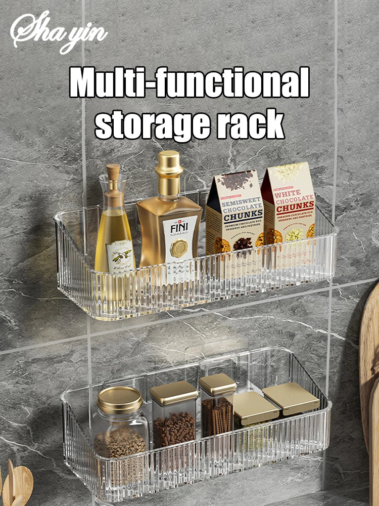 Bathroom Storage Rack Wall Mounted Toilet Washroom Washroom Washbasin Wall Organizing Storage Basket Taj Home Store