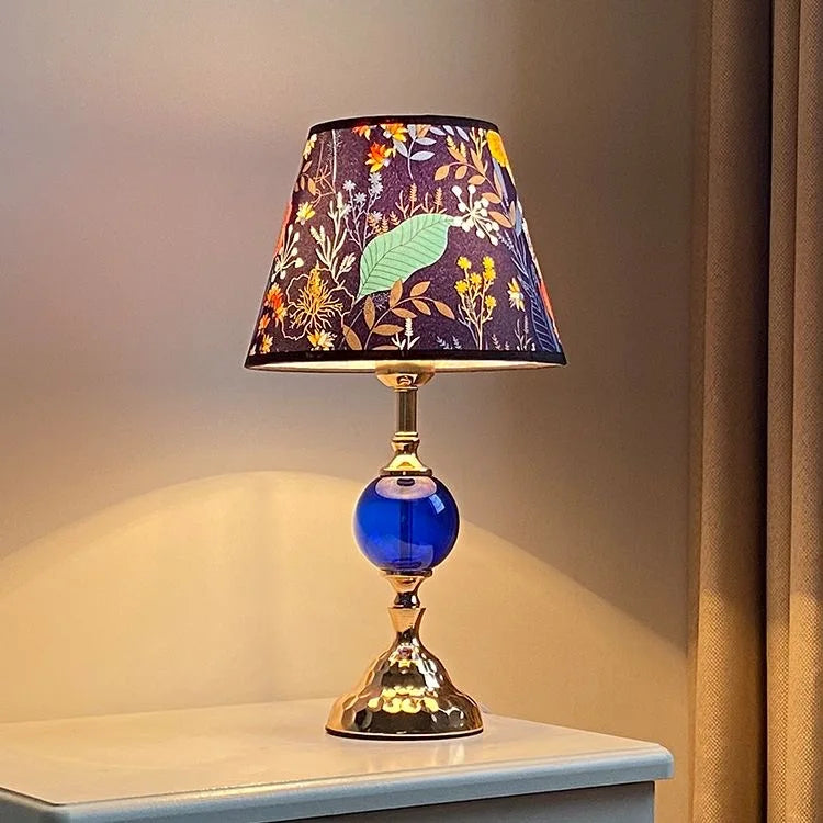 Bedroom desk lamp, warm and romantic, light luxury, retro American wrought iron, simple modern bedside lamp Taj Home Store