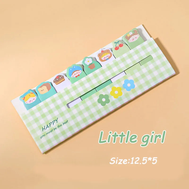 Creative Cute Cartoon Animal Index Stickers Stationery Notebook High Appearance Convenience Stickers Student Supplies Taj Home Store
