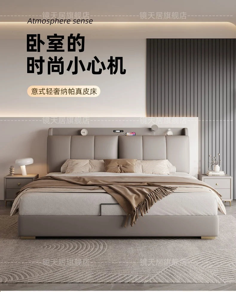 Bedroom Storage Bed Modern Corium Wedding Luxury Bed Corium Double Recamaras Matrimoniales Completas Muebles Home Furniture Taj Home Store