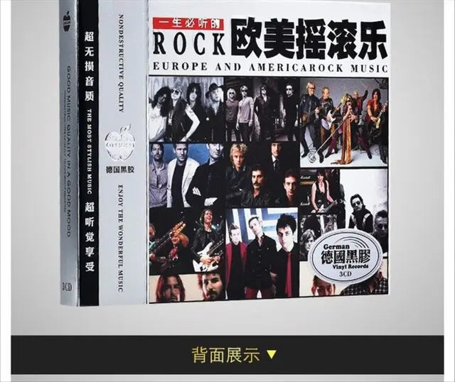 European And American Classic English Rock Music Song Cd Set Selected Car Cd Record 3cd Taj Home Store