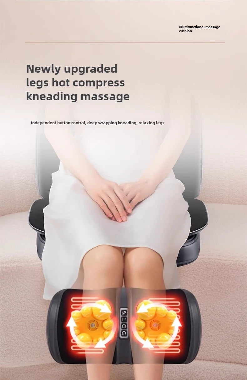 Shiatsu Neck Back Massager with Heat, 2D ro 3D Kneading Massage Chair Pad, Adjustable Compression Seat Massager for Full Body Taj Home Store