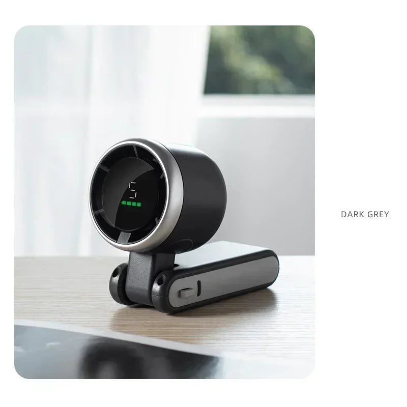 Handheld Fan Mini High-speed Digital Display Portable Desktop Usb Charging Hanging Camping Violent Turbo Fan Taj Home Store